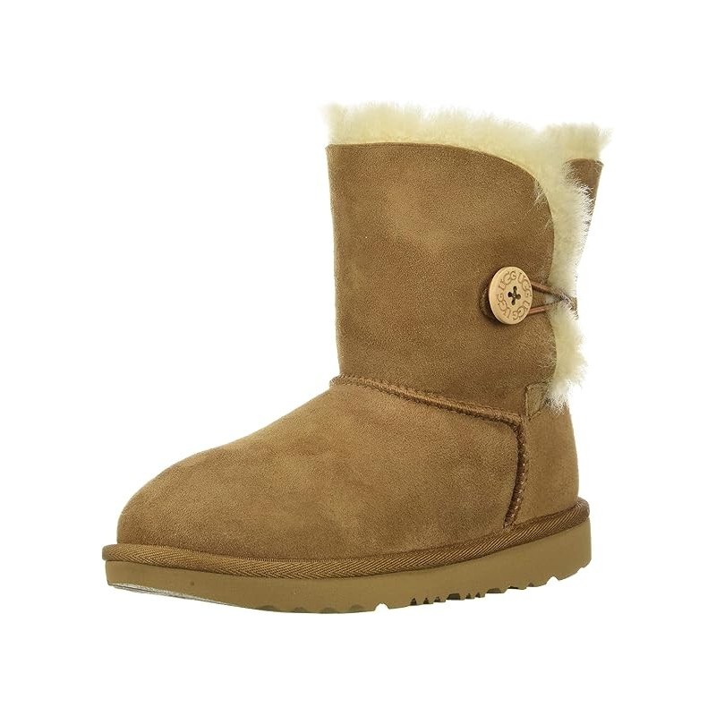 Bottes UGG Enfant Mixte Bailey Button II Mouton Peau Mouton