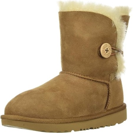 Bottes UGG Enfant Mixte Bailey Button II Mouton Peau Mouton